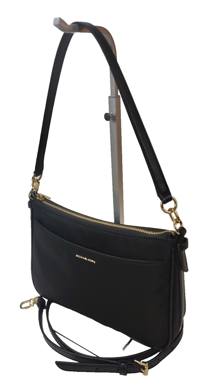 Michael Kors Jet Set Small Nylon Pochette Crossbody/Shoulder Bag-Black-NWT